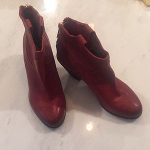 Sam Edelman red booties